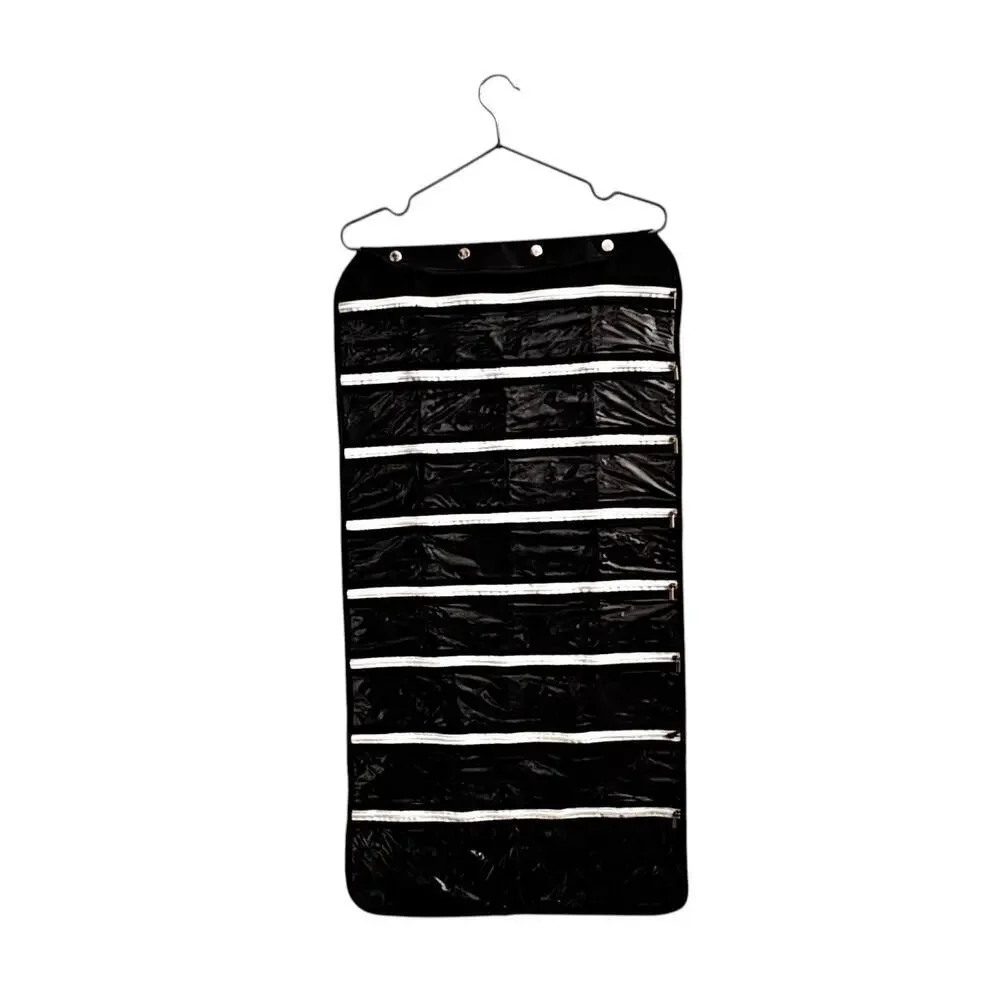 Hanging Jewelry Organizer Black Closet Storage Necklace Holder 41